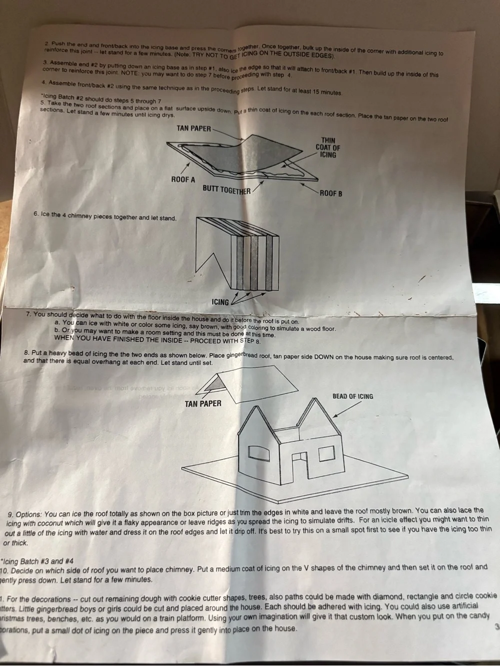 A Complete Set of cookie cutters for a Gingerbread House! Instructions inc!